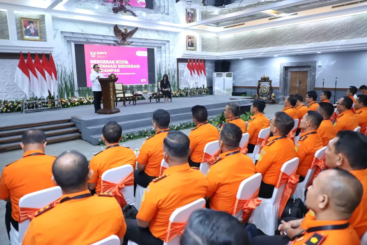 Menteri PANRB Abdullah Azwar Anas dalam Rapat Kerja Basarnas Tahun 2024, di Kantor Basarnas, Jakarta, Senin (5/1/2024). foto: ist