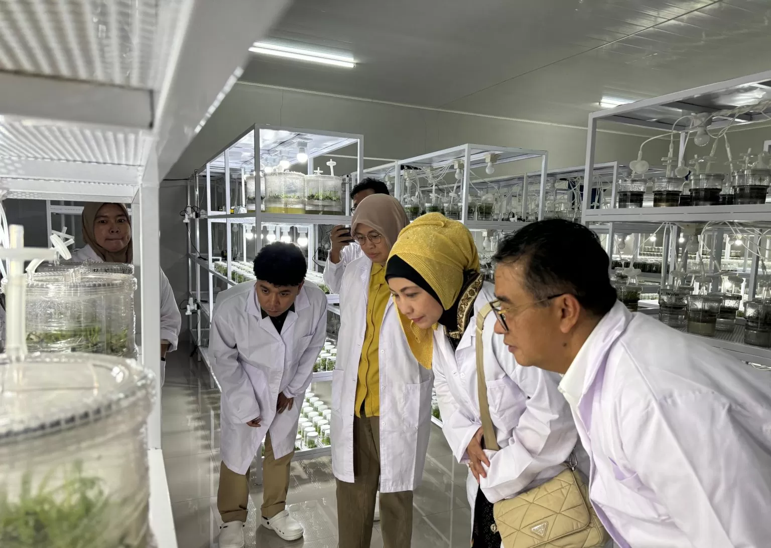 Stafsus Presiden Billy Mambrasar bersama Pj. Gubernur Kaltim Akmal Malik dan Kapusdiktan Kementan Idha Widi Arsanti melakukan peninjauan sebelum peluncuran Program Petani Milenial Kalimantan Timur, Jumat (22/03/2024), di Kutai Kertanegara, Kalimantan Timur. (Foto: Tim Komunikasi Stafsus Presiden Billy Mambrasar)