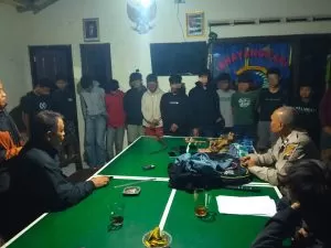 Polsek Musuk berhasil mengamankan 15 pelajar sebagian besar masih berusia 14 tahun dari perang sarung. foto: ist