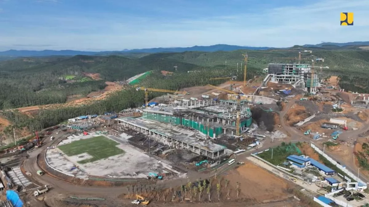 Pembangunan IKN yang terus digenjot secara optimal/PUPR.doc