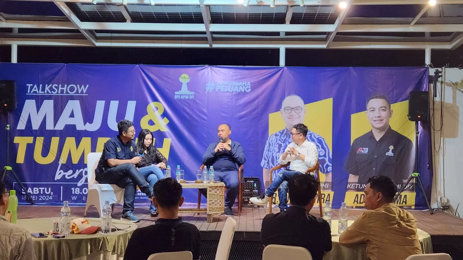 Sekjen BPP HIPMI Dr. Anggawira berdiskusi dengan pengurus BPD HIPMI DIY dalam mendorong penciptaan pengusaha muda baru di DIY/IST