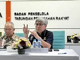 Direktur Jenderal Perbendaharaan Kementerian Keuangan Astera Primanto Bhakti menjelaskan penggunaan Tapera, di Jakarta, Rabu (05/06/2024)/IST