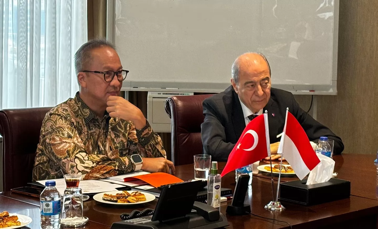 Menteri Perindustrian Agus Gumiwang Kartasasmita mendorong SANKO Holding untuk berinvestasi di sektor pengolahan tuna dan galangan kapal di Indonesia/Kemenperin