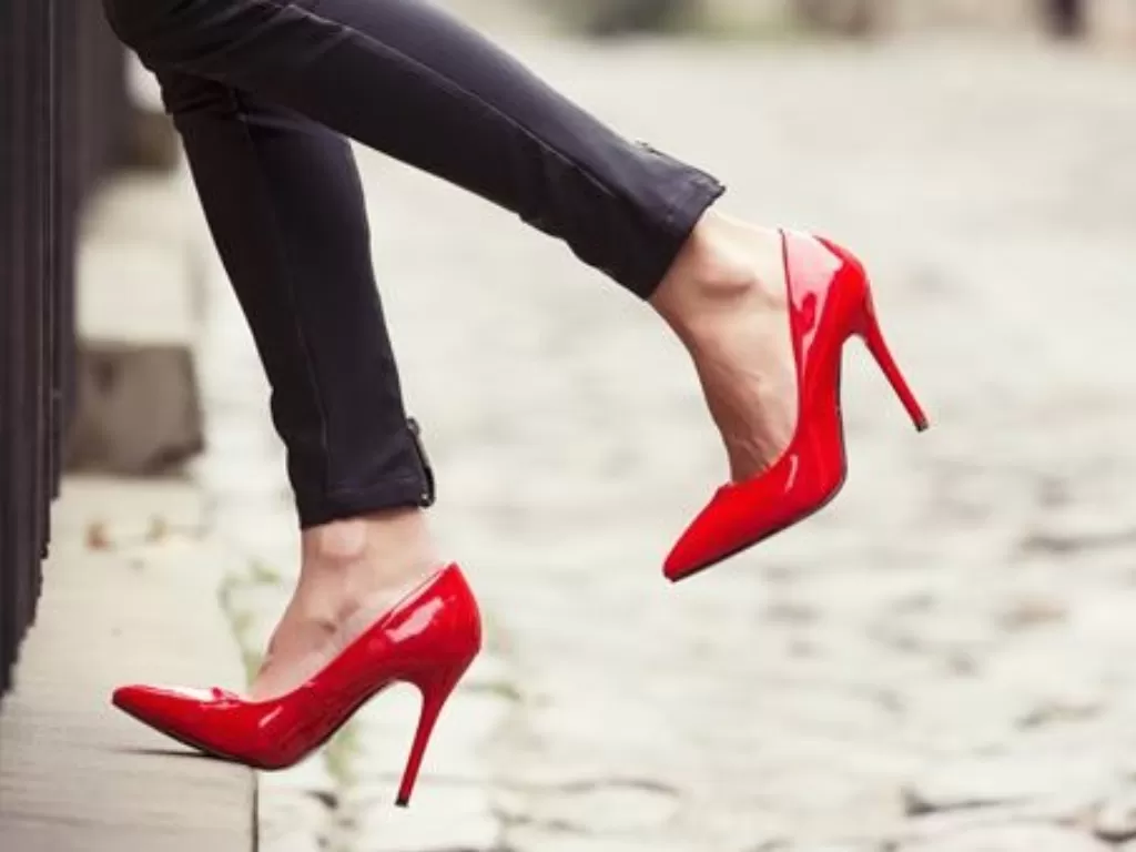 high heels, wanita, sepatu, 
