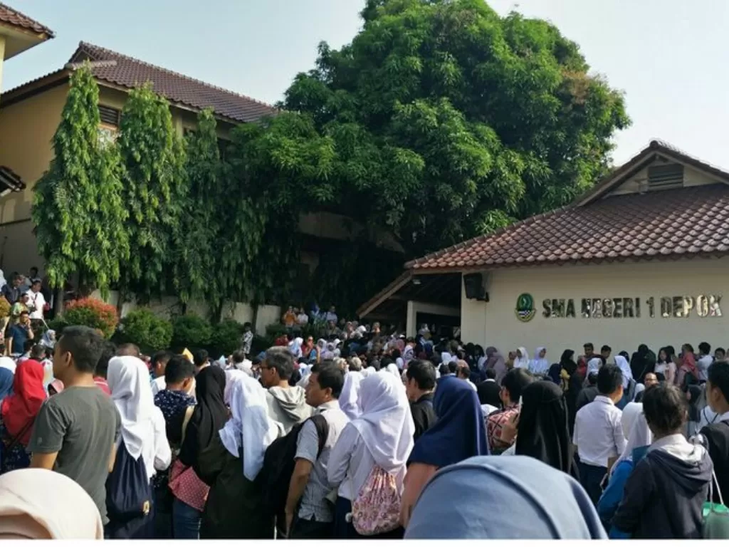 Pendaftaran sekolah (Foto: Setkab.go.id)
