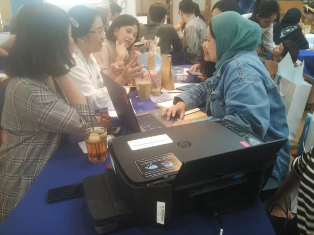 Workshop Pencetakan Desain yang digelar HP Indonesia. (Foto: Alwan Ridha R)