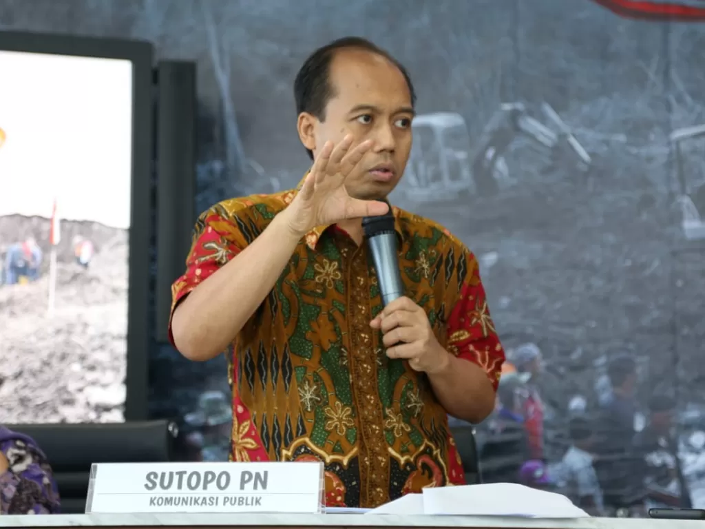 Kepala Pusat Data, Informasi dan Hubungan Masyarakat Badan Penanggulangan Bencana (BNPB) Sutopo Purwo Nugroho  (BNPB)