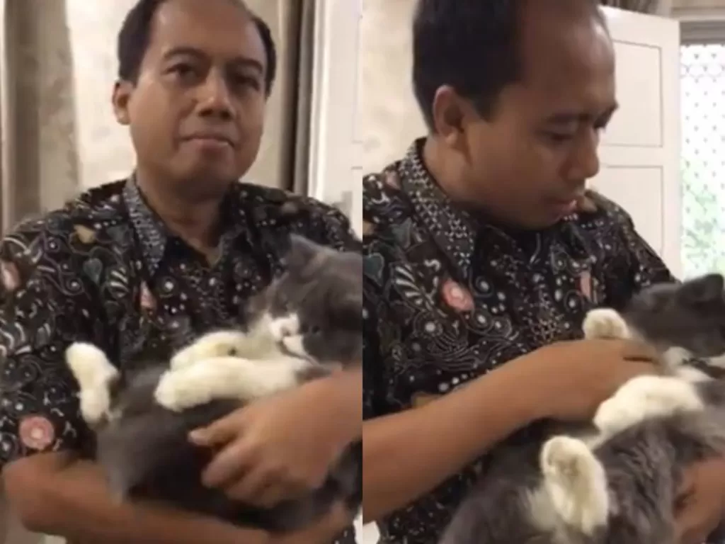Sutopo dan kucingnya (doc Instagram/@sutopopurwo