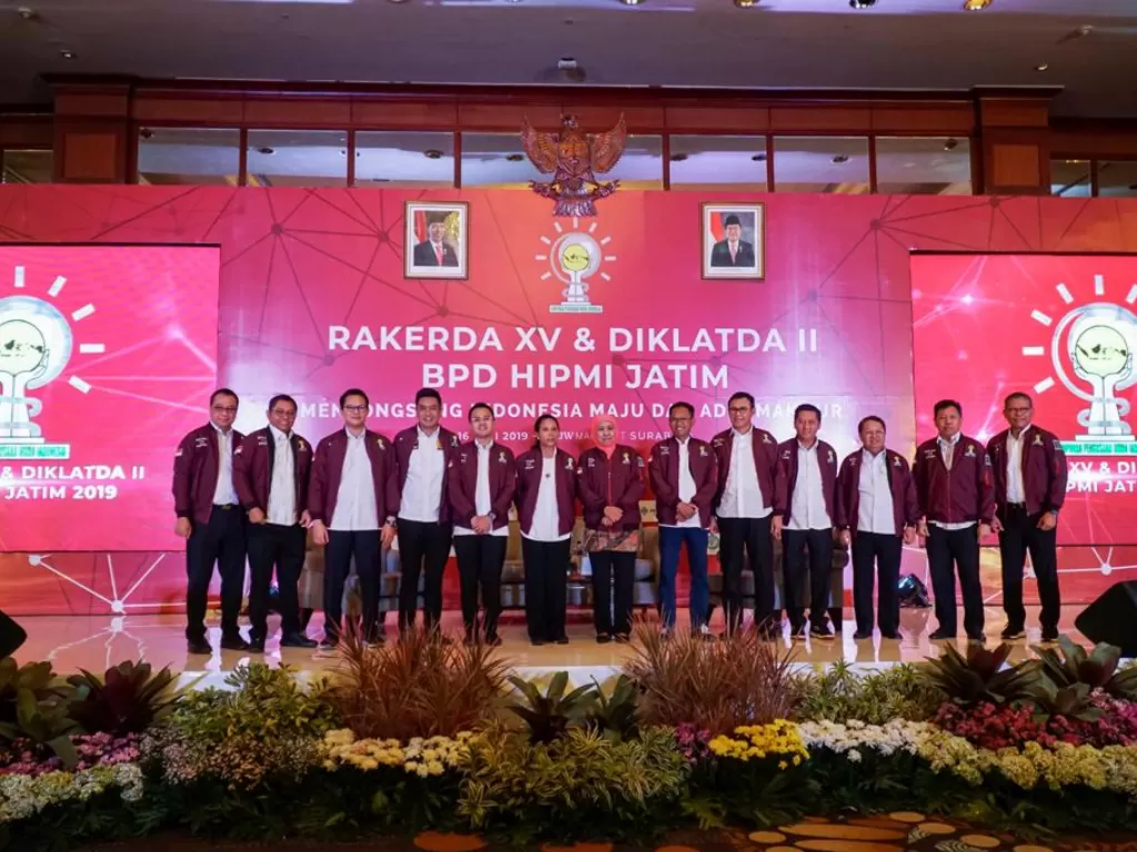 Menteri Badan Usaha Milik Negara (BUMN) Rini M. Soemarno menghadiri Rakerda XV dan Diklatda II HIPMI Jatim di Hotel JW Marriot, Surabaya, Jawa Timur, Selasa (16/7/2019)/bumn.go.id