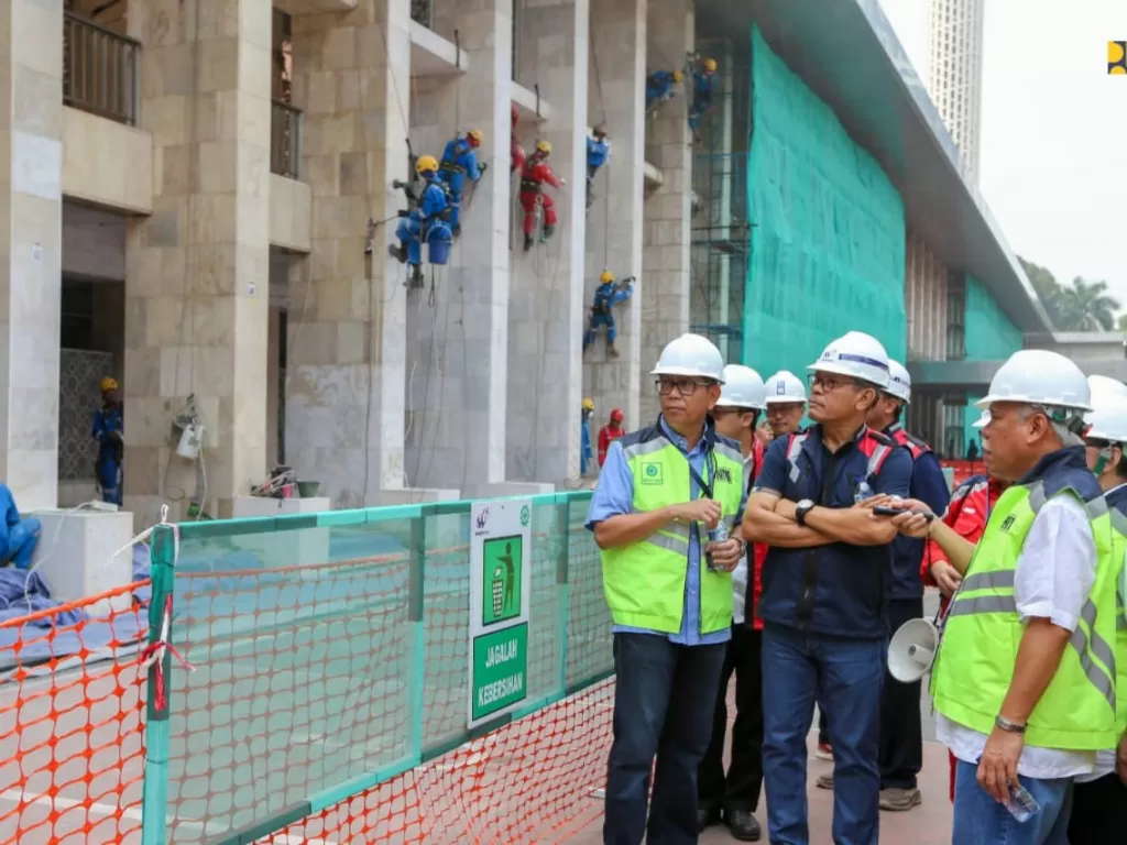 Menteri PUPR meninjau renovasi Masjid Istiqlal/PUPR