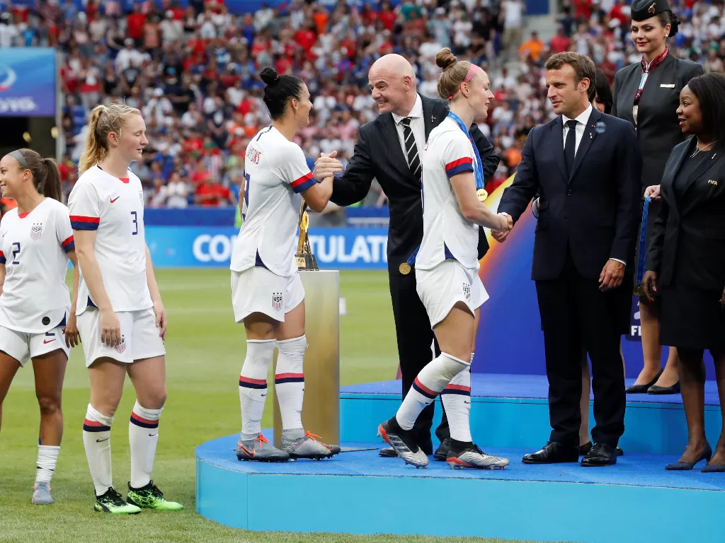 Kesuksesan Piala Dunia Wanita 2019 membuat FIFA menambah jumlah peserta Piala Dunia wanita 2023/reutersconnect.com