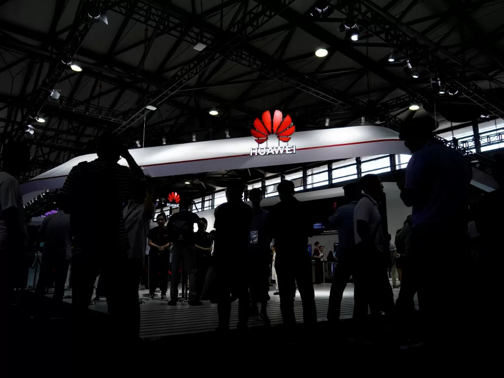 Stand Huawei dalam Mobile World Congress (MWC) Juni 2019 di Shanghai, Tiongkok. (Reuters/Aly Song/File Photo)