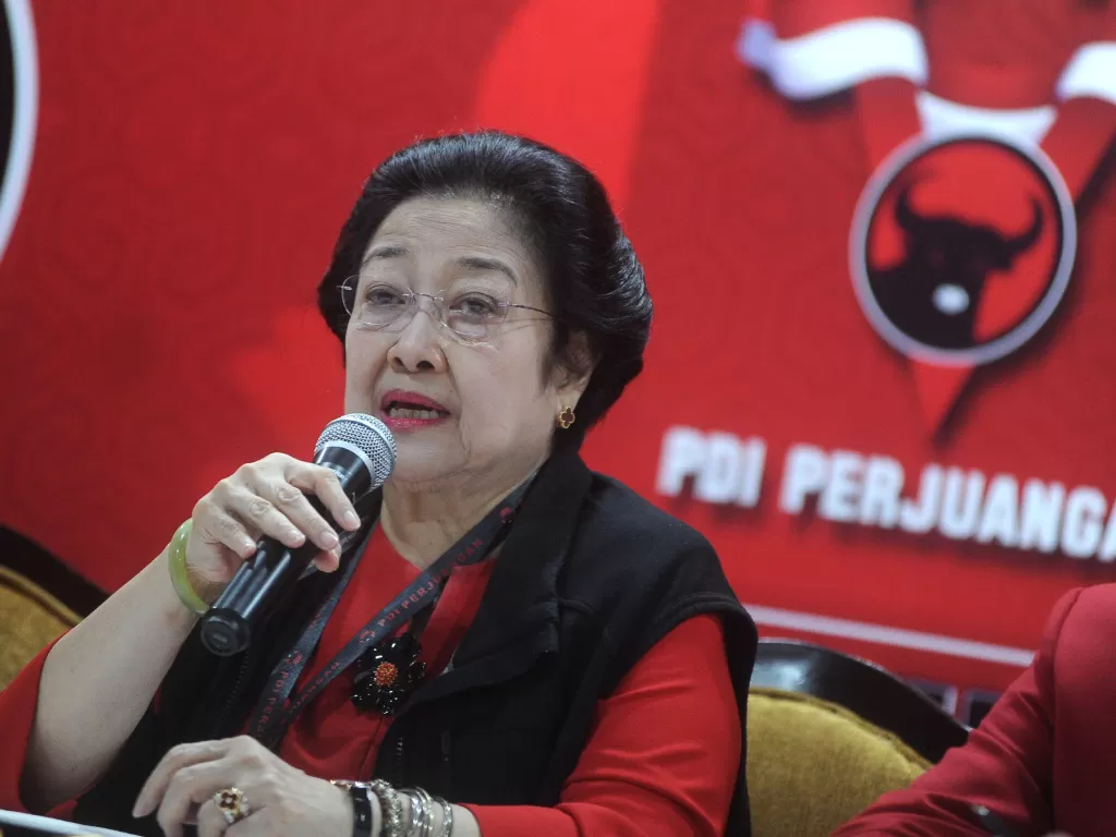 Ketua Umum PDI-P Megawati Soekarnoputri/ ANTARA FOTO/Fikri Yusuf