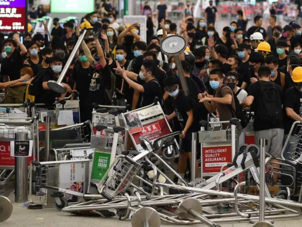 Kerusuhan masih terjadi di Hongkong/Getty Images/Manan Vatsyayana