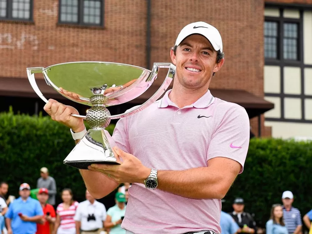 Rory McIlroy saat merebut gelar Tour Championship. (Instagram/@playofffinale)