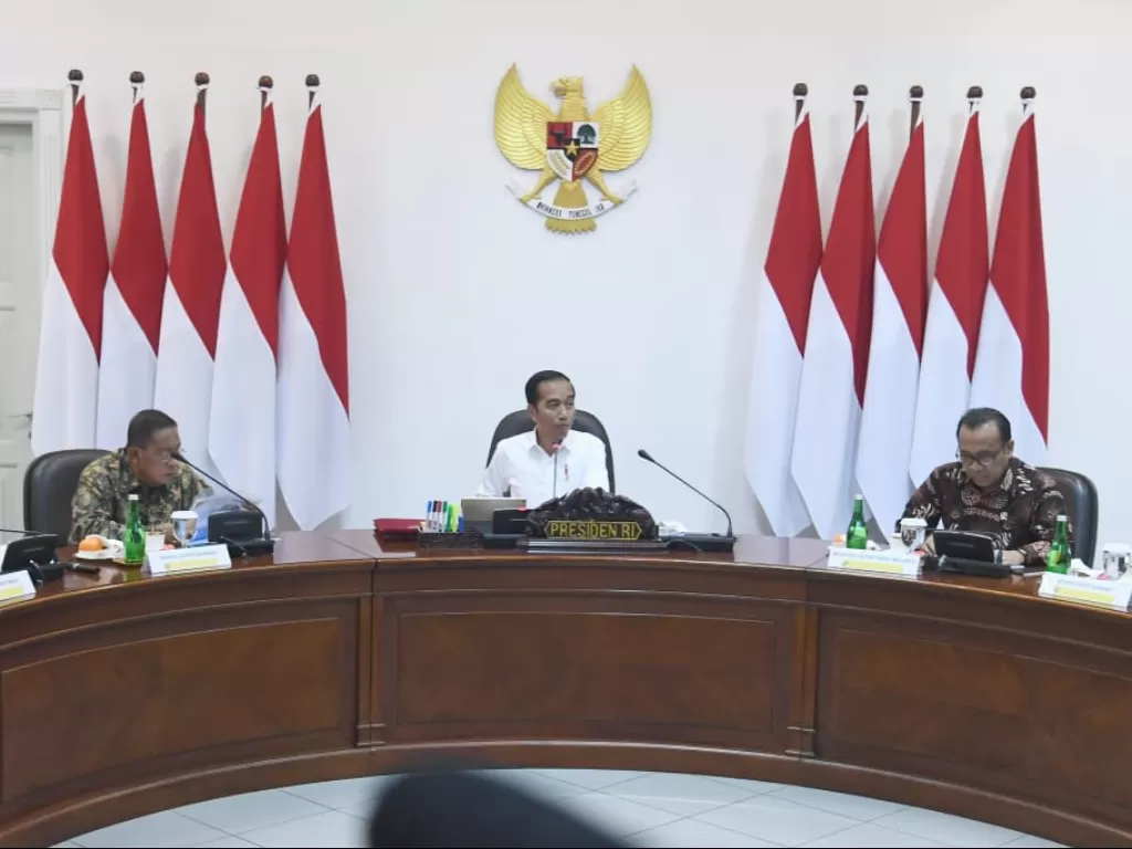 Presiden Joko Widodo saat rapat kabinet (Rusman/Biro Pers Sekretariat Presiden)