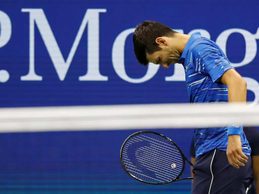 Novak Djokovic mundur dari US Open 2019. (Geoff Burke/USA Today Sports via Reuters)