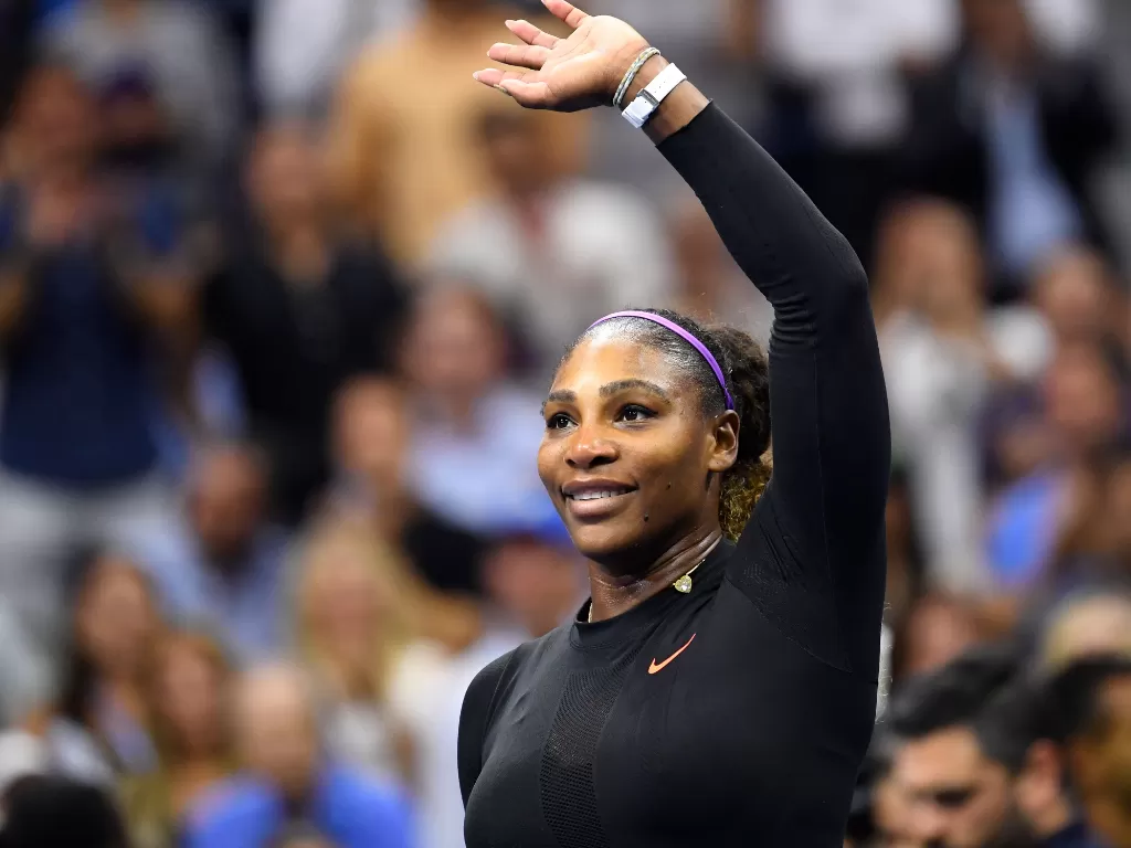Serena Williams Catat rekor kemenangan ke-100 di Grand Slam. (Robert Deutsch/USA Today Sports via Reuters)