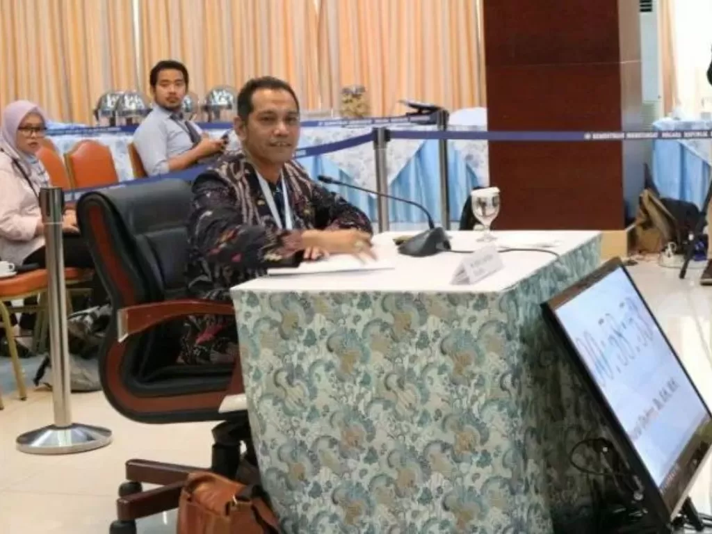 Calon pimpinan Komisi Pemberantasan Korupsi (Capim KPK) dari kalangan akademisi, Nurul Ghufron. (Antara/Desca Lidya Natalia)
