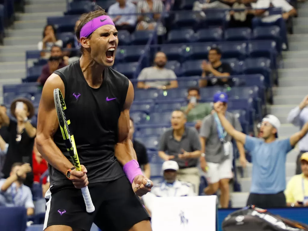 Melaju ke Semifinal, Rafael Nadal Jadi Favorit. (Geoff Burke/USA Today Sports via Reuters)