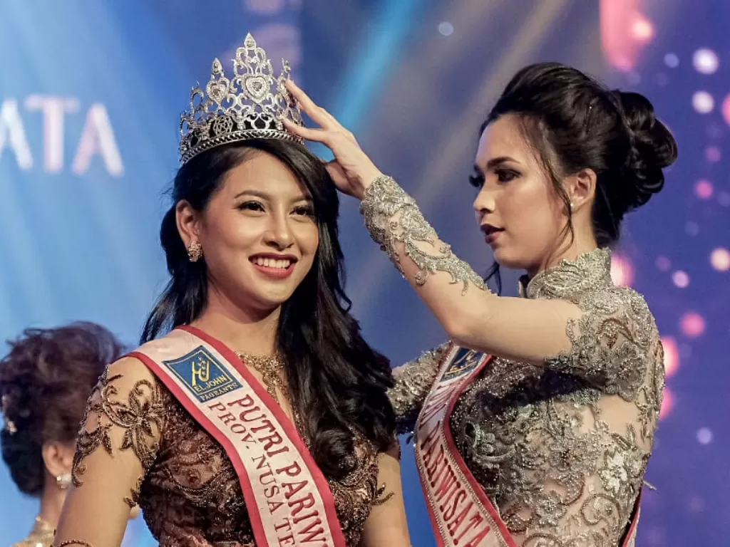 Clarita Mawarni Salem, ketika dinobatkan sebagai Putri Pariwisata Indonesia (PPI) 2019 (Kemenpar).