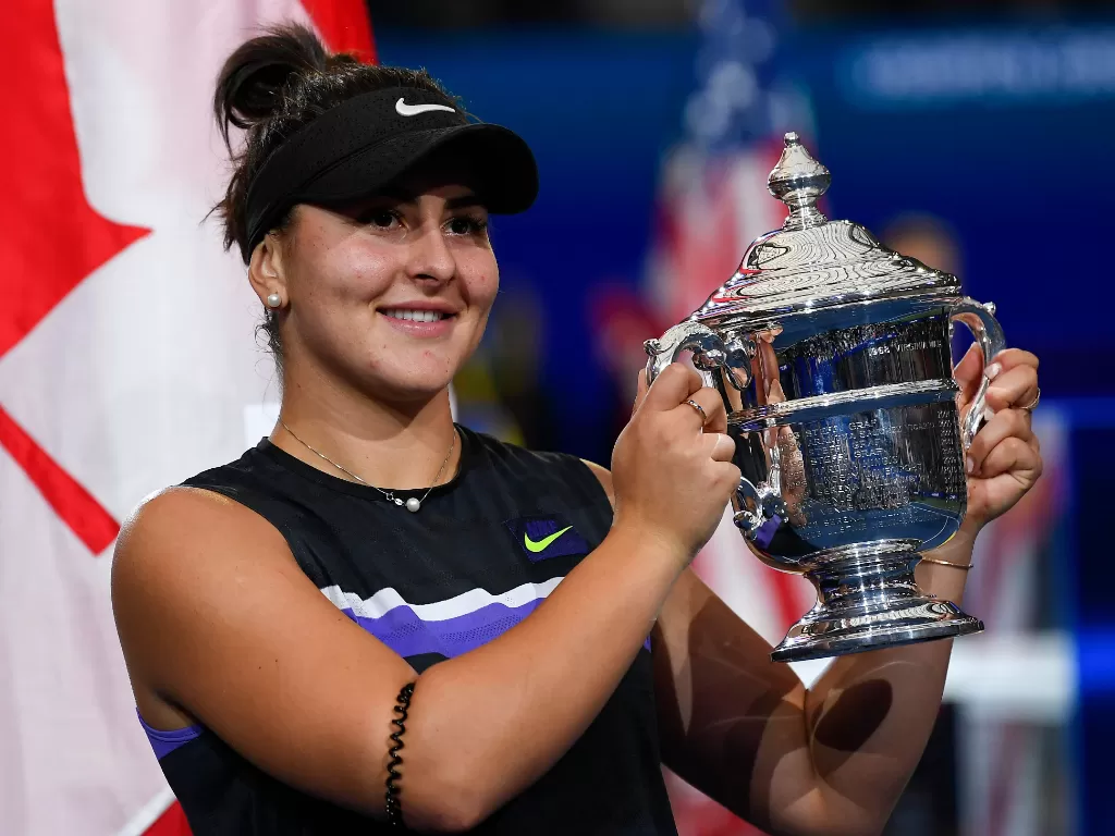 Bianca Andreescu berhasil menjuarai US Open 2019. (Robert Deutsch/USA Today Sports via Reuters)