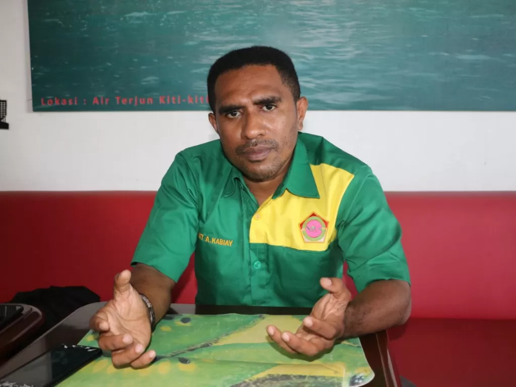Ketua DPW Pemuda Mandala Trikora (PMT) Provinsi Papua Ali A. Kabiay/(DPW PMT Papua)