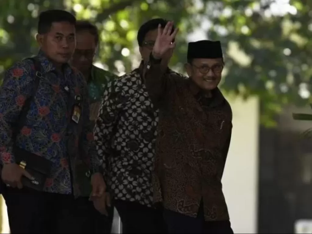 Presiden Ketiga Republik Indonesia, BJ Habibie. (Antara/Puspa Perwitasari)