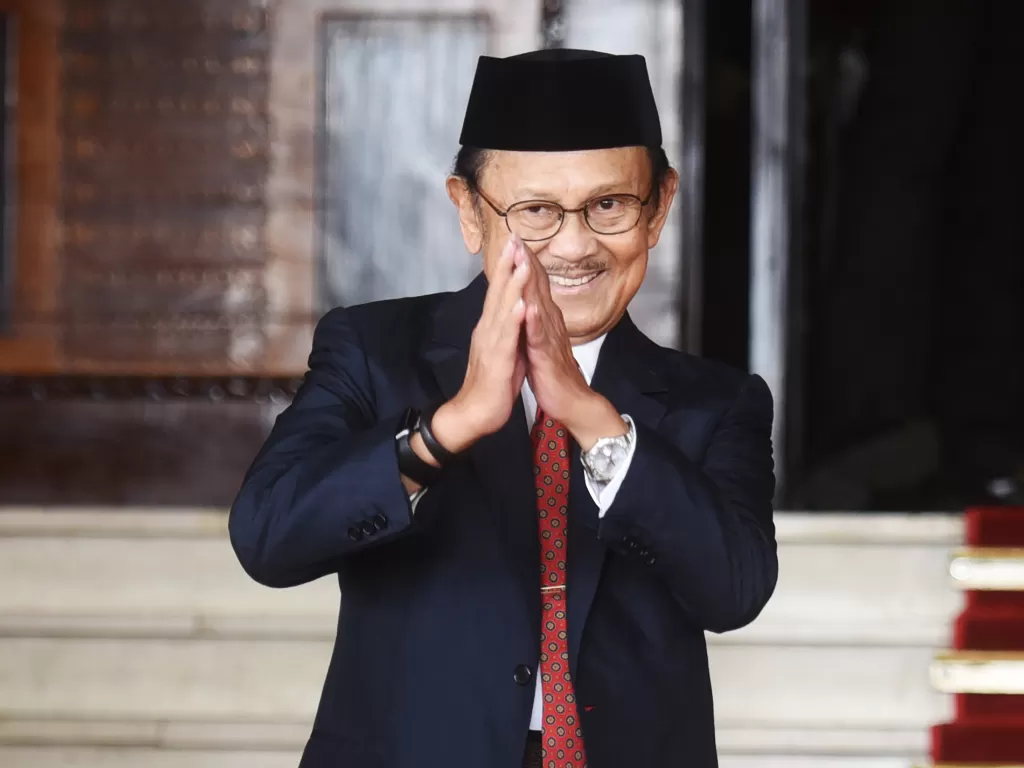Presiden ke-3 Republik Indonesia, BJ Habibie (Antara/Akbar Nugroho Gumay).