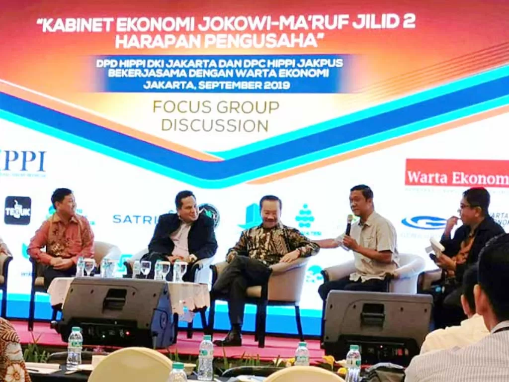 FGD 'Kabinet Ekonomi Jokowi-Ma'ruf Jilid 2 Harapan Pengusaha'. (Dok.Indozone)