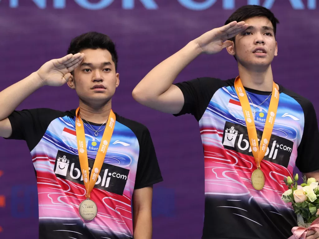 Leo Rolly Carnando/Daniel Marthin tak boleh jemawa di kejuaraan bulu tangkis junior dunia 2019. (badmintonindonesia.org)