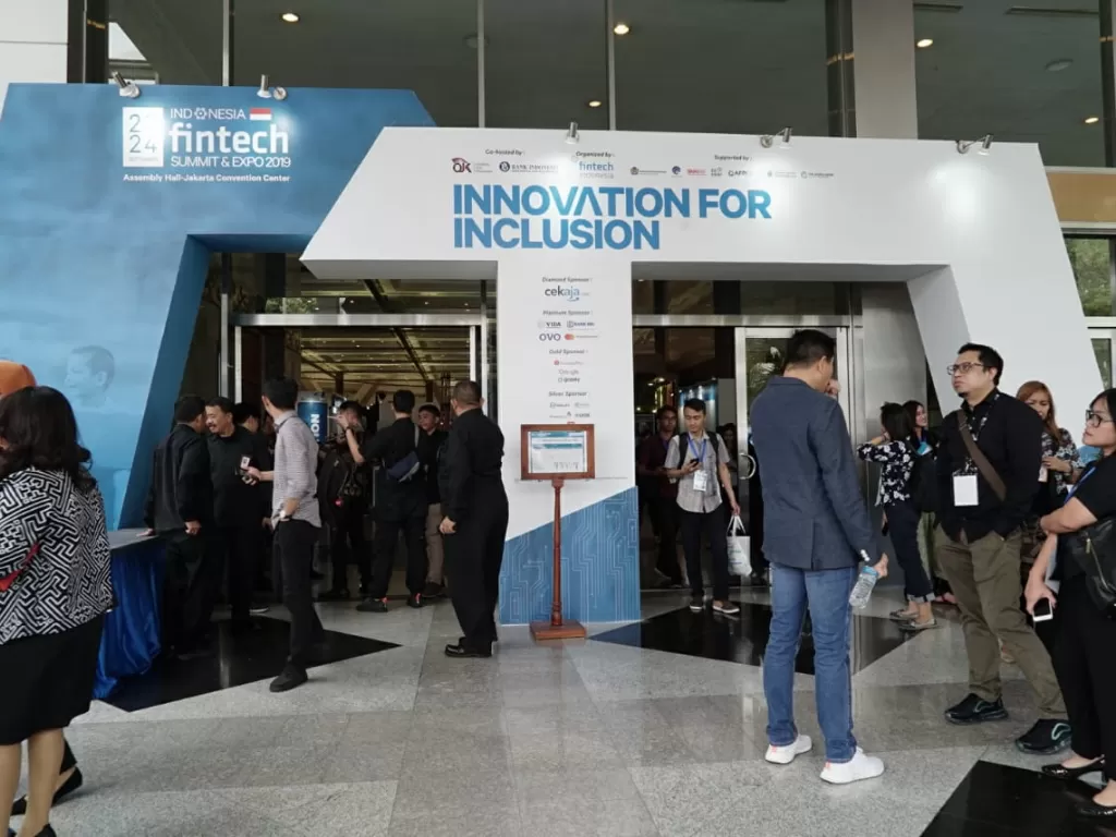 Indonesia Fintech Summit & Expo 2019, JCC, Jakarta, Selasa (24/9). (IFSE2019)