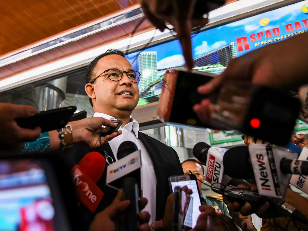 Gubernur DKI Jakarta Anies Baswedan. (Antara/Galih Pradipta)