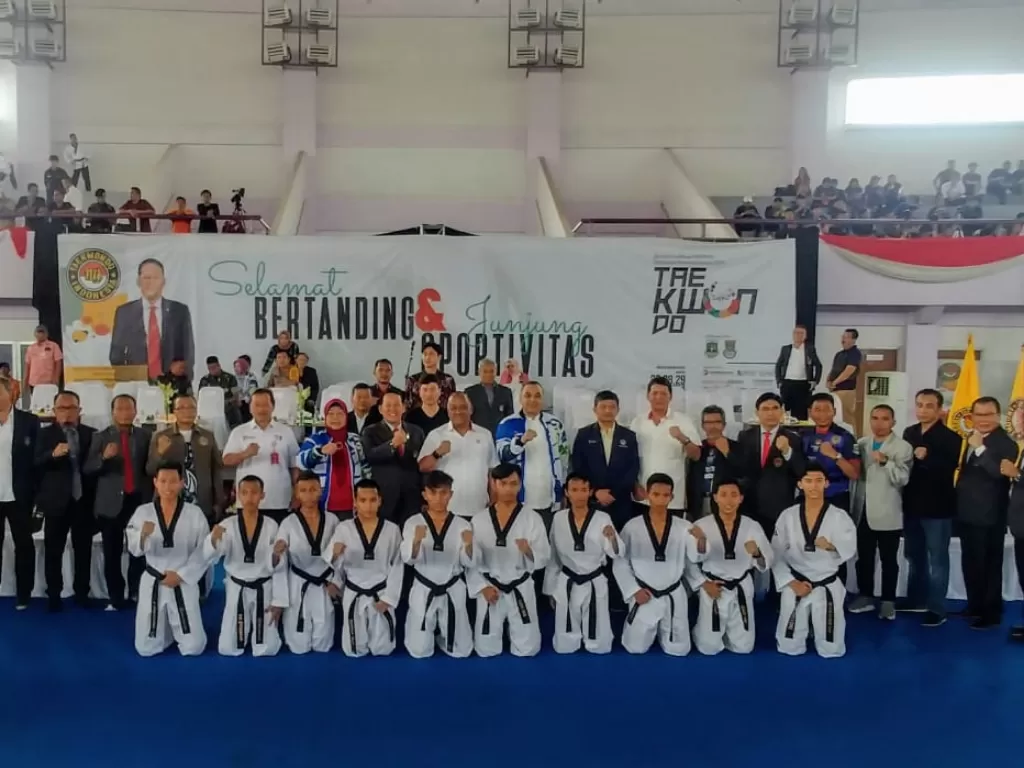 Pembukaan kejuaraan nasional Taekwondo. (Humas PBTI)