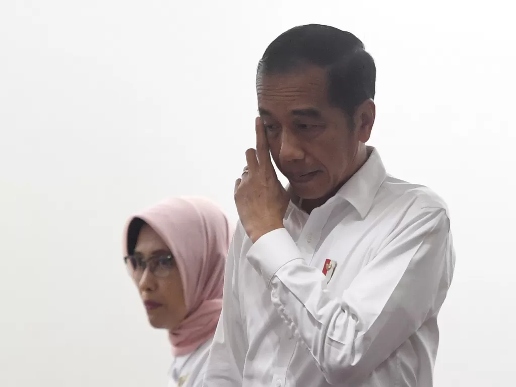 Presiden Joko Widodo (Jokowi) berduka atas meninggalnya dua mahasiswa Kendari (Antara/Akbar Nugroho Gumay).