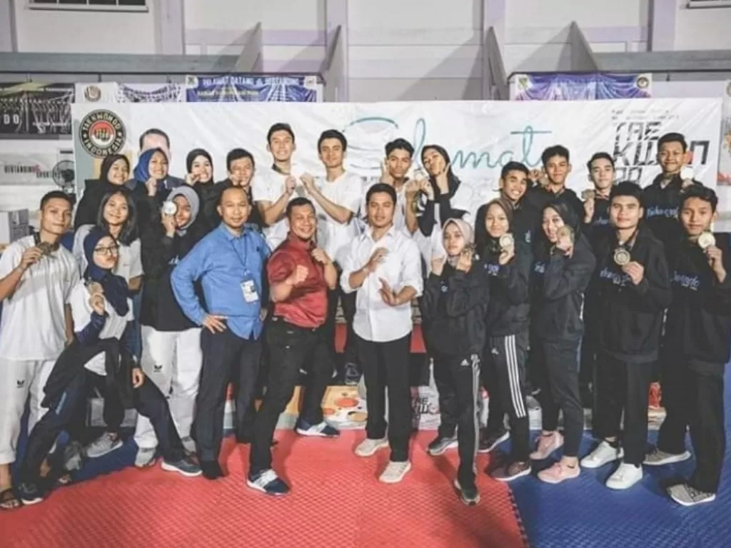 Kontingen Taekwondoin Jawa Barat. (Humas PBTI)