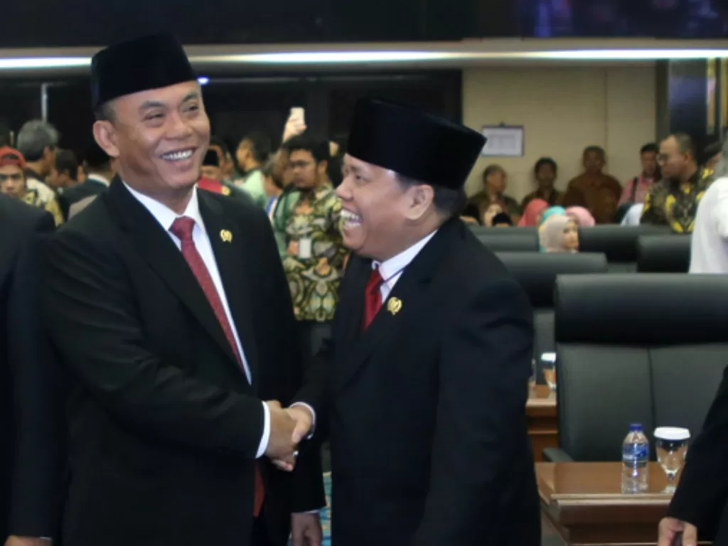 Anggota DPRD DKI Jakarta dari PDI Perjuangan, Prasetio Edi Marsudi (kanan). (dok. DPRD DKI Jakarta)