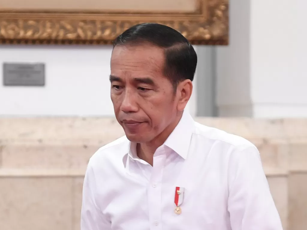 Presiden Joko Widodo (Jokowi) dilema mengeluarkan Perppu KPK (Antara/Wahyu Putro A).