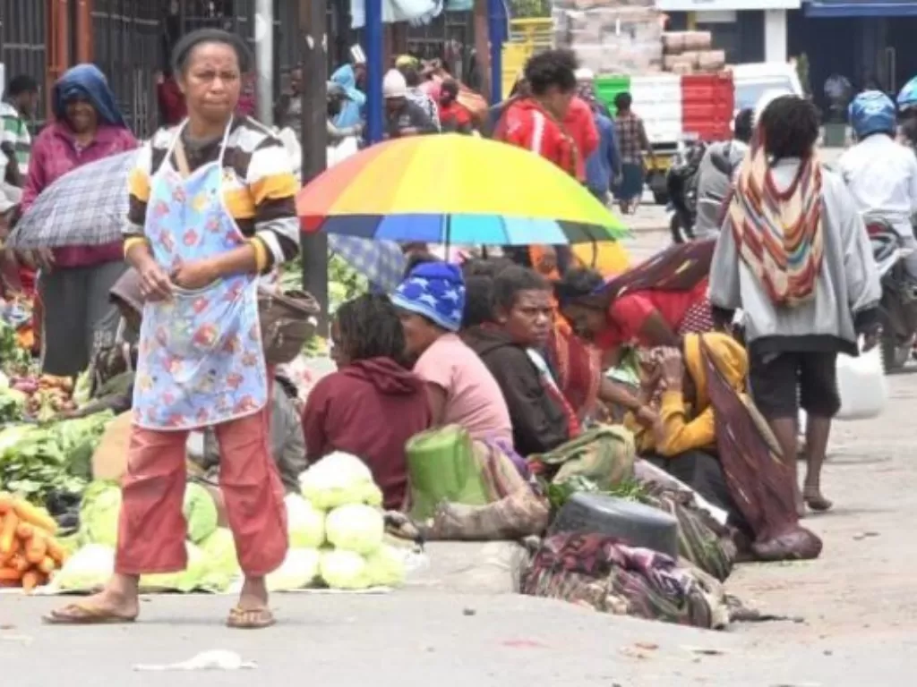 Aktivitas warga di Wamena, Papua, sudah berangsur normal setelah situasi di sana kondusif. (Dok. Divisi Humas Mabes Polri)