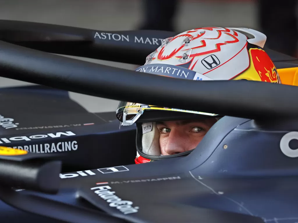 Max Verstappen berani pasang target juara kendati belum memiliki rekor bagus di Suzuka. (Yuri Kochetkov/Pool via Reuters)