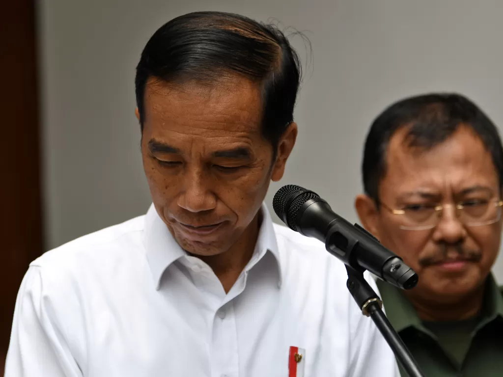Presiden Joko Widodo belum bisa memastikan hari pengumuman kabinetnya (Antara/Aditya Pradana Putra).