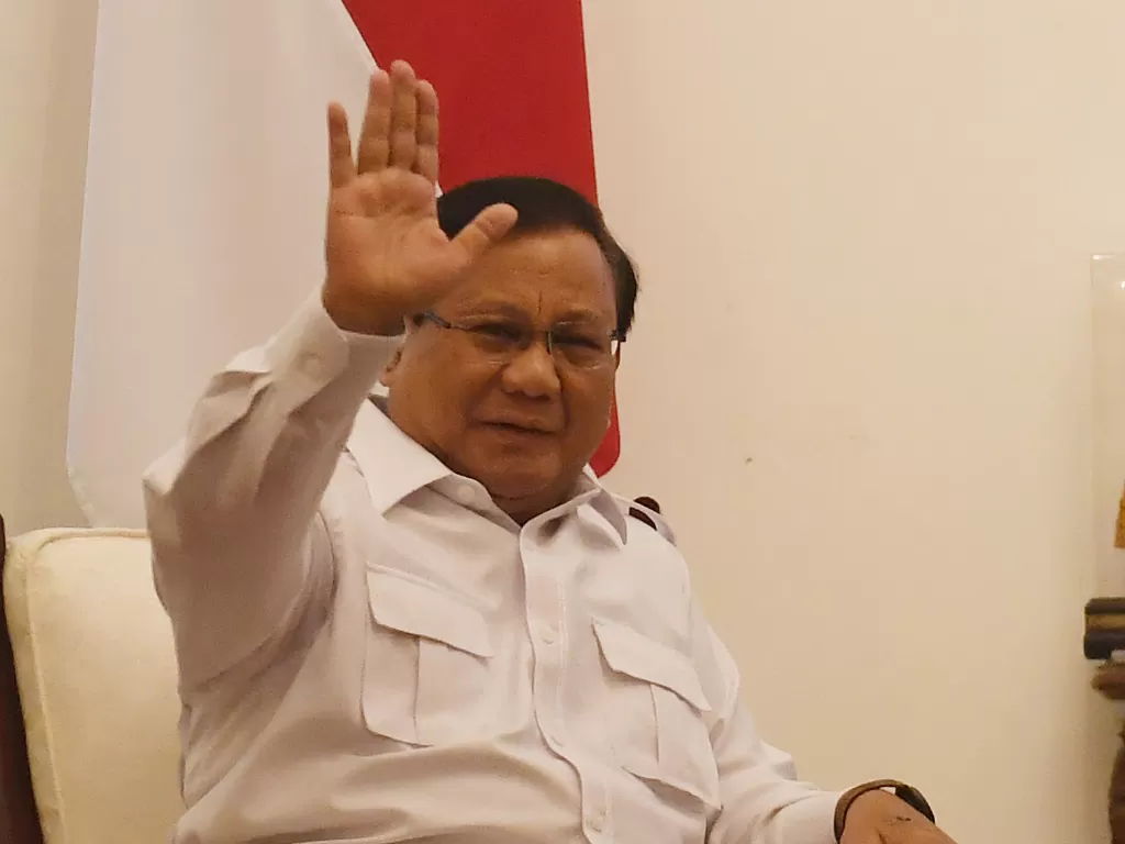 Prabowo Subianto mendukung rencana pemerintah memindahkan Ibu Kota ke Kaltim (Antara/Akbar Nugroho Gumay).