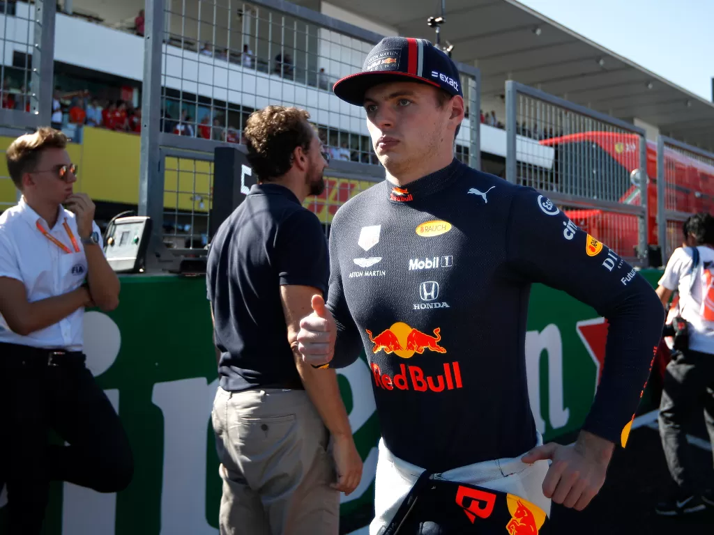 Max Verstappen pertanyakan keputusan steward di Sirkuit Suzuka. (Reuters/Kim Hong-Ji)