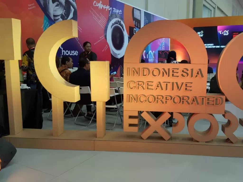 Indonesia Creative Incorporated di acara Trade Expo Indonesia (TEI). ICE BSD, Rabu (16/10). (Dok.Indozone/Sigit)