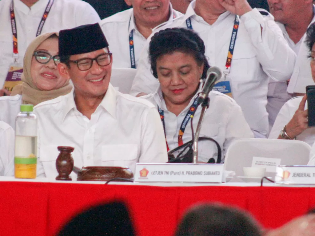 Wakil Ketua Dewan Pembina Partai Gerindra, Sandiaga Uno. (Antara/Yulius Satria Wijaya)