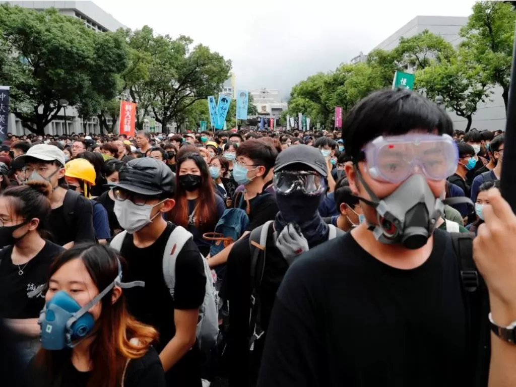 Demonstrasi massa Hong Kong (REUTERS/Tyrone Siu)