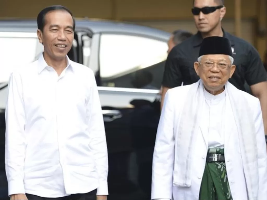 Presiden terpilih Joko Widodo dan Wakil Presiden terpilih Ma'ruf Amin. (Antara/Nova Wahyudi)