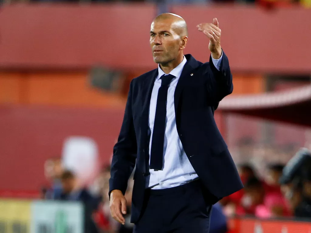 Pelatih Real Madrid, Zinedine Zidane. (Reuters/Javier Barbancho)