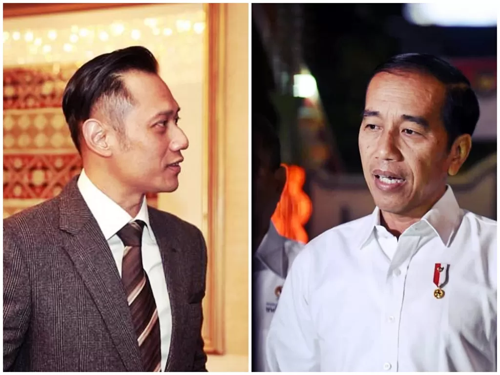 Agus Harimurti Yudhoyono (kiri) dan Presiden Joko Widodo (Jokowi). (Kolase/Instagram/@jokowi/@agusyudhoyono)