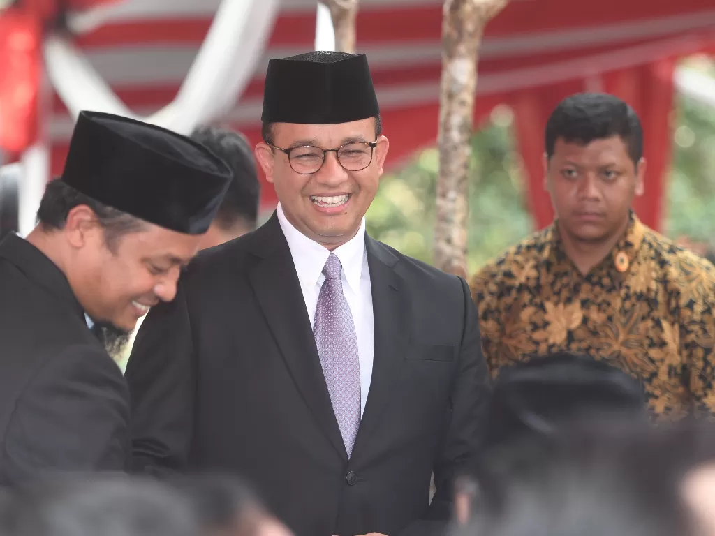 Gubernur DKI Jakarta, Anies Baswedan (tengah). (Antara/Akbar Nugroho Gumay)